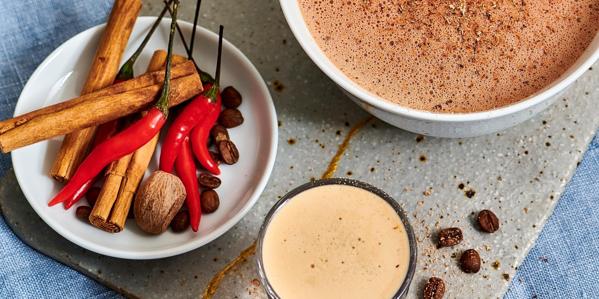 Spiced mocha ingredients