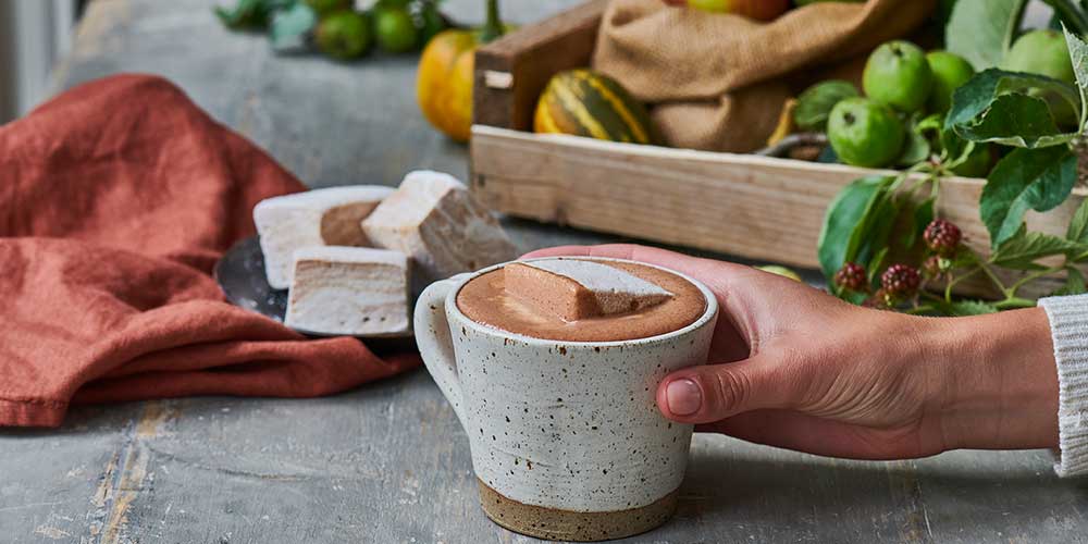 Pumpkin spice hot chocolate recipe with Knoops