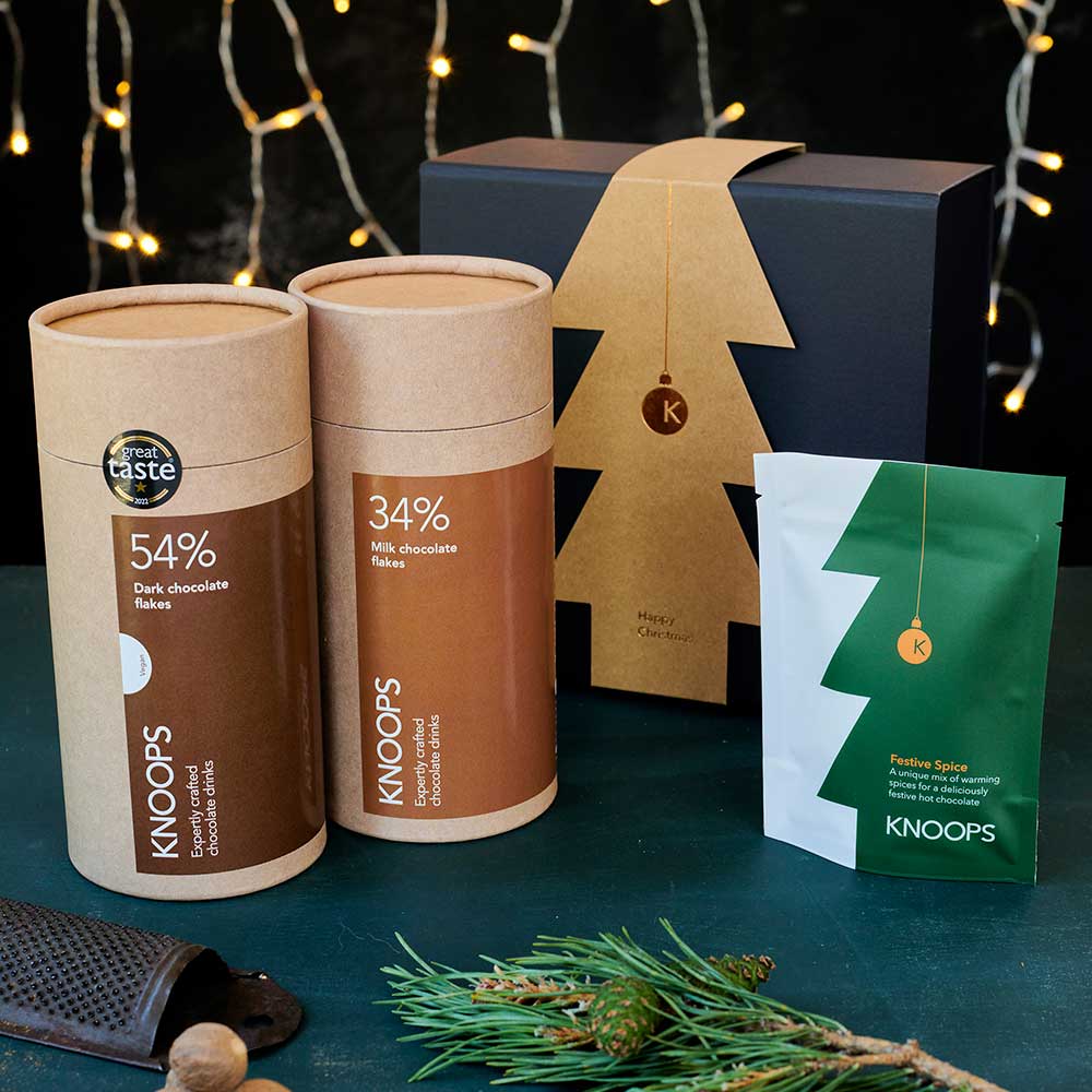 festive spice hot chocolate gift set 