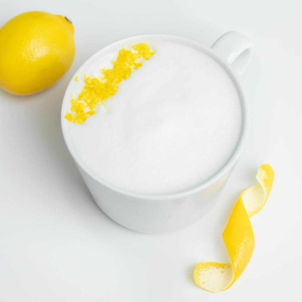 Lemon white hot chocolate